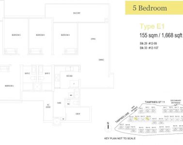 treasure-at-tampines-floor-plan-5-bedroom-type-E1