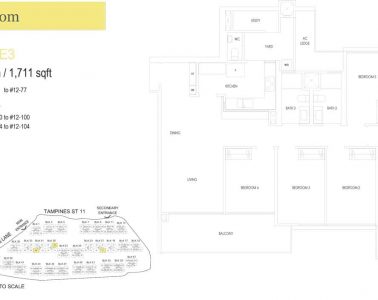 treasure-at-tampines-floor-plan-5-bedroom-type-E3